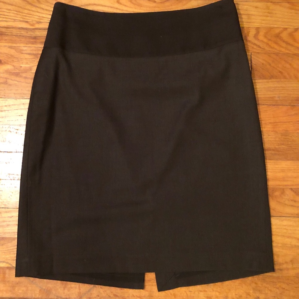 Brown pencil skirt